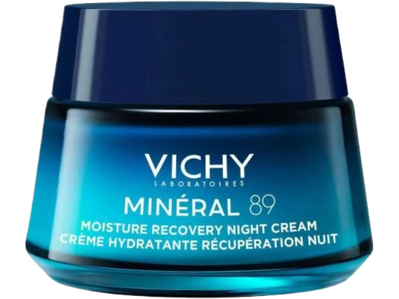 Vichy Mineral 89 Nawilżająco-regenerujący krem na noc z melatoniną, 50 ml