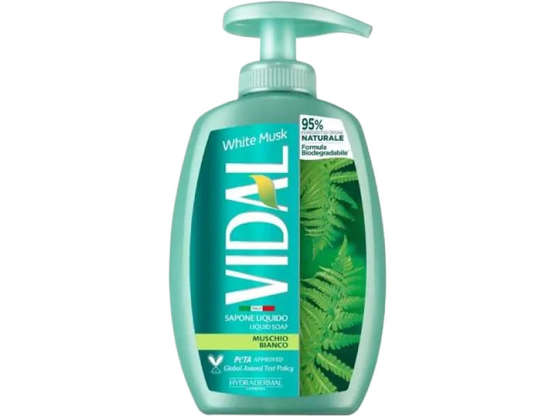 Vidal Muschio Bianco Mydło w płynie Białe piżmo, 300 ml