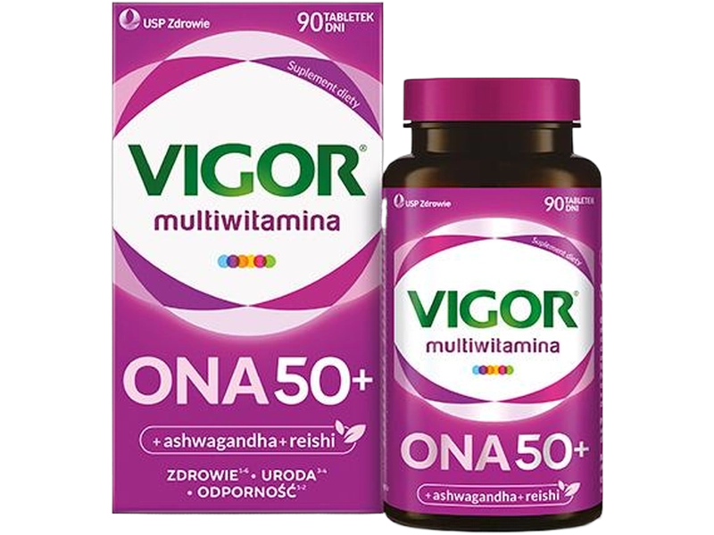 Vigor Multiwitamina ONA 50+, tabletki, 90 tabl.