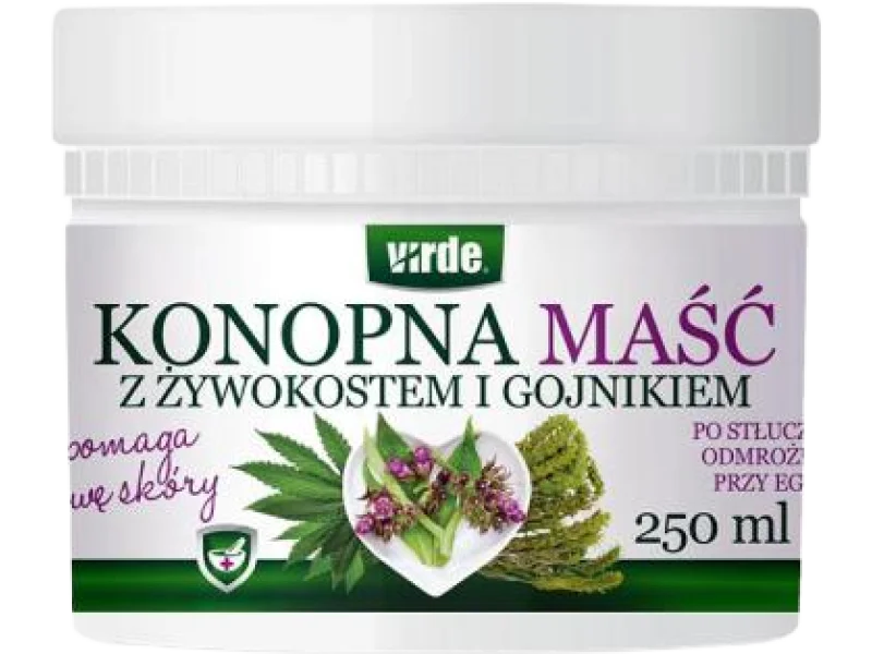 VIRDE Maść konopna z żywokostem i gojnikiem, 250 ml