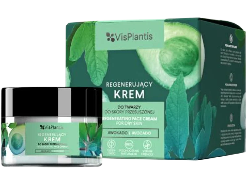 Vis Plantis Krem regenerujący do twarzy z awokado, 50 ml