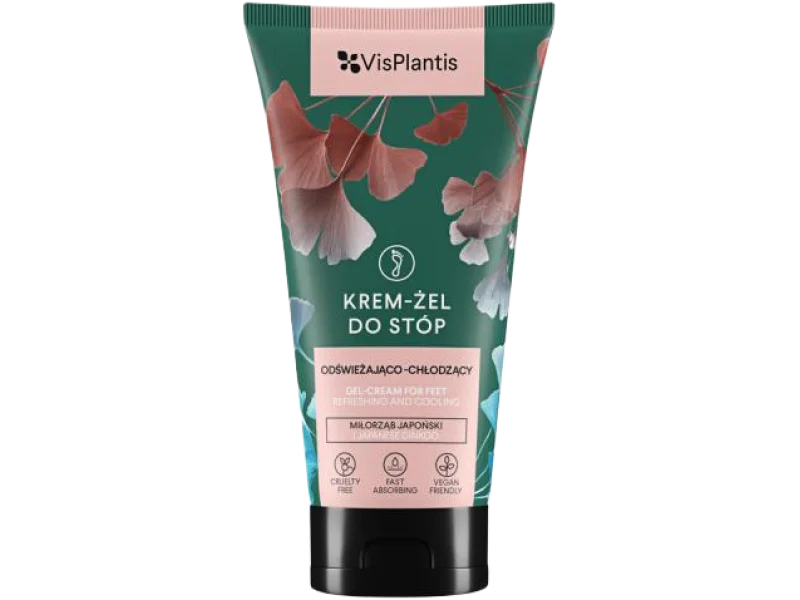 Vis Plantis Krem-żel do stóp odświeżająco-chłodzący miłorząb japoński, 75 ml