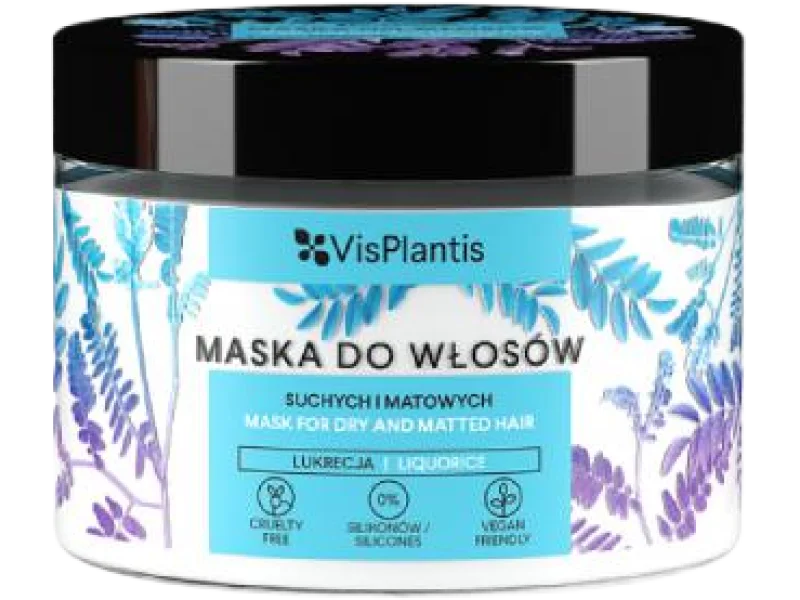 Vis Plantis Maska do włosów suchych i matowych – Lukrecja, 300 ml