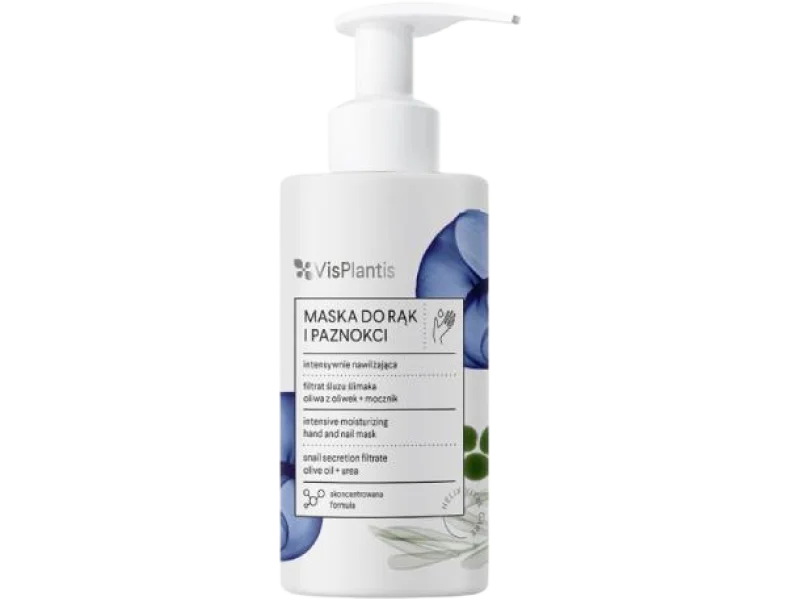 VisPlantis Maska do rąk i paznokci intensywnie nawilżająca, 135 ml