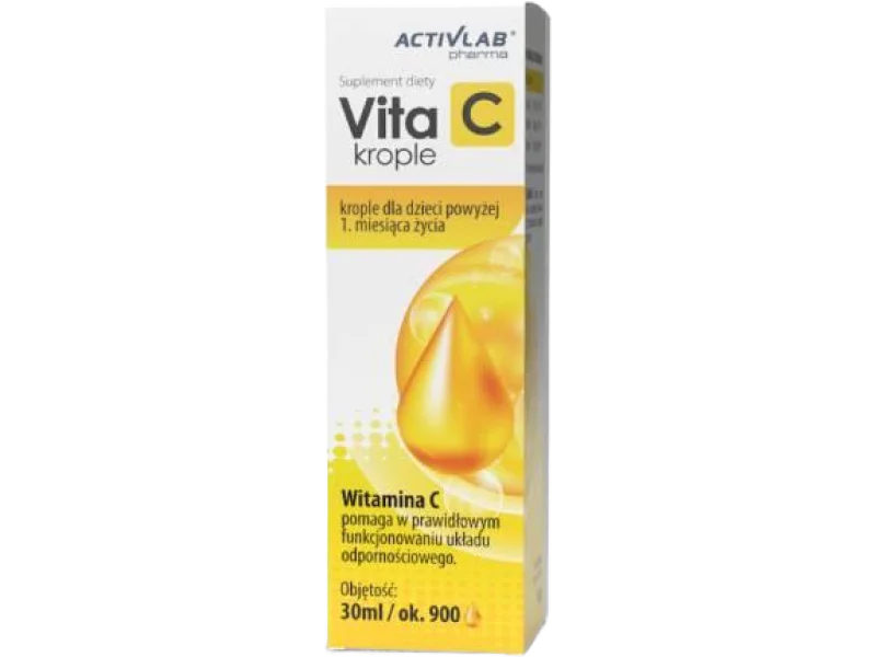 VITA C Activlab Pharma, krople, 5 mg/kroplę, 30 ml