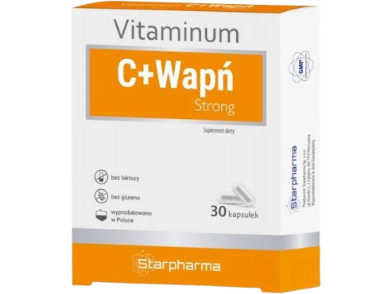 Vitaminum C + Wapń Strong, kapsułki, 30 kaps.