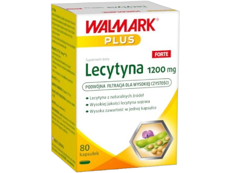 Walmark Plus Lecytyna forte, kapsułki, 1200 mg, 80 kaps.