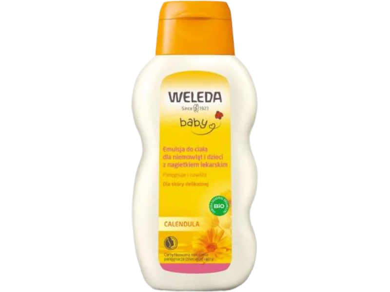 WELEDA Baby Calendula Emulsja do ciała dla niemowląt i dzieci, 200 ml