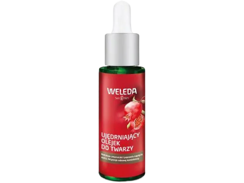 WELEDA Ujędrniający olejek do twarzy z granatem i peptydami maca, 30 ml