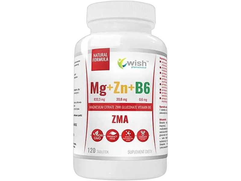 Wish Magnez+cynk+B6, tabletki, 120 tabl.