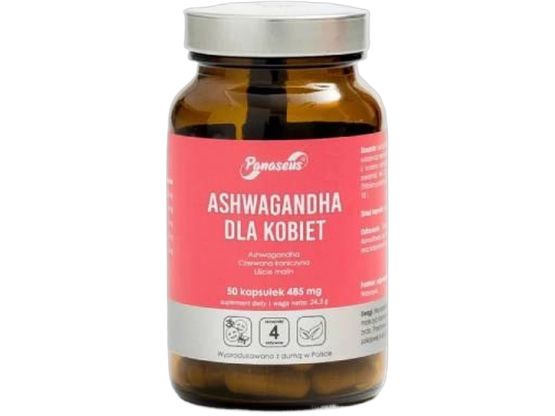Yango Ashwagandha dla kobiet Panaseus, kapsułki, 50 kaps.
