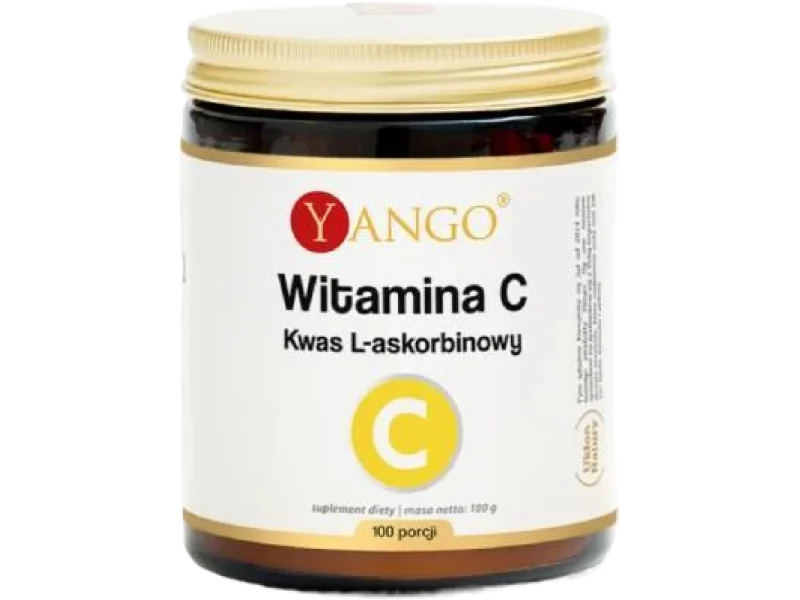 YANGO Witamina C Kwas L-askorbinowy, proszek, 1000 mg, 100 g