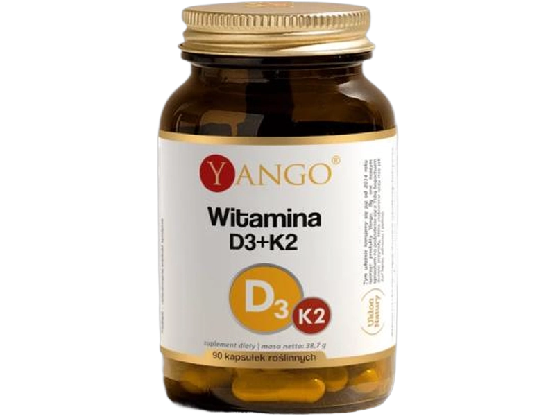 Yango Witamina D3+K2, kapsułki, 90 kaps.