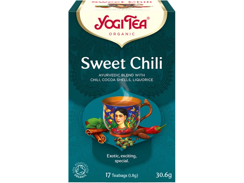 Yogi Tea organic sweet chili słodka chili BIO, herbata ekspresowa, 17 sasz.