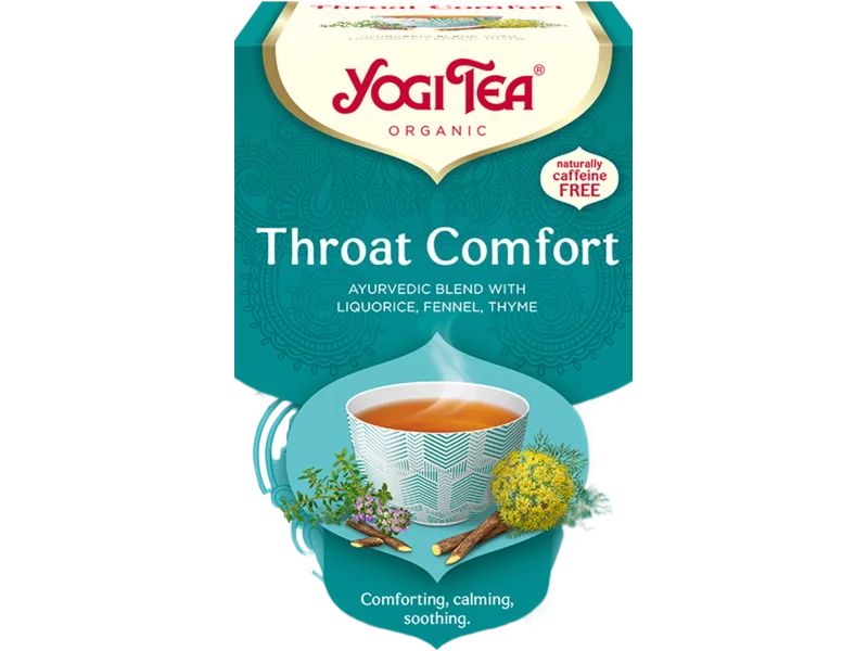 Yogi Tea Organic throat comfort na gardło BIO, herbata, 17 saszet.