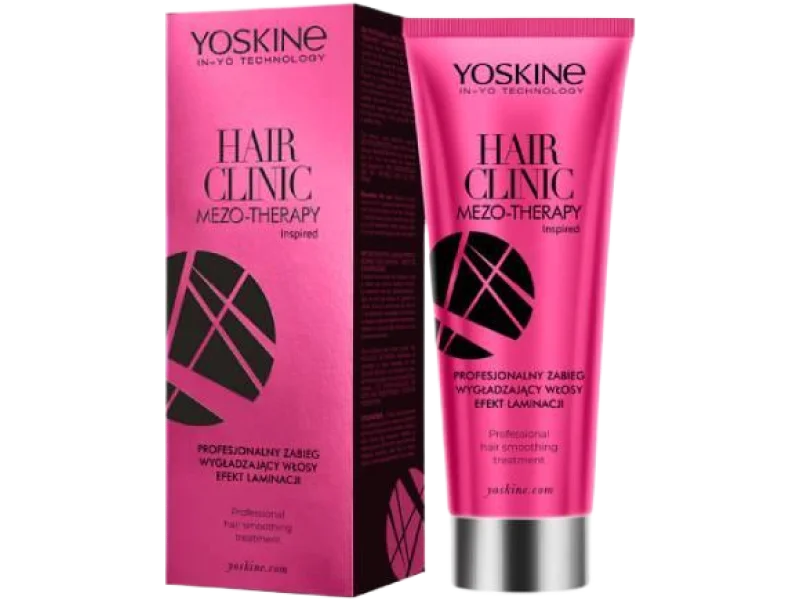 YOSKINE Hair Clinic Mezo-Therapy Profesjonalny zabieg wygładzający włosy – efekt laminacji, maska, 200 ml