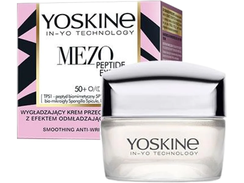 Yoskine Mezo Peptide Expert wygładzający przeciwzmarszczkowy 50+ na dzień i noc, krem, 50 ml