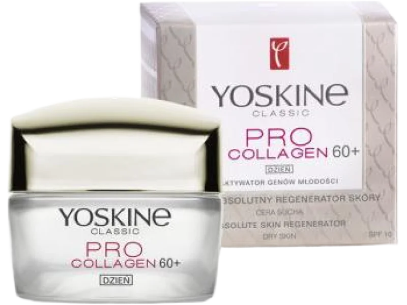 Yoskine Pro collagen 60+ absolutny regenerator skóry na dzień cera sucha, krem, 50 ml