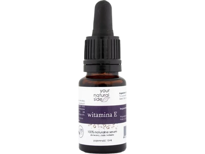 Your Natural Side witamina E 100% naturalne serum do twarzy, ciała i włosów, 10 ml