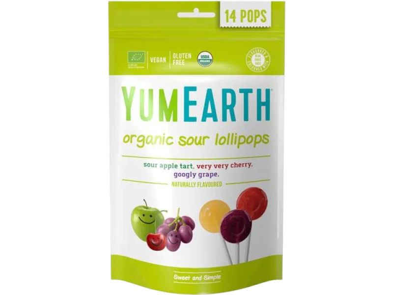 YumEarth Lizaki owocowe kwaśne EKO, cukierki, 87 szt.