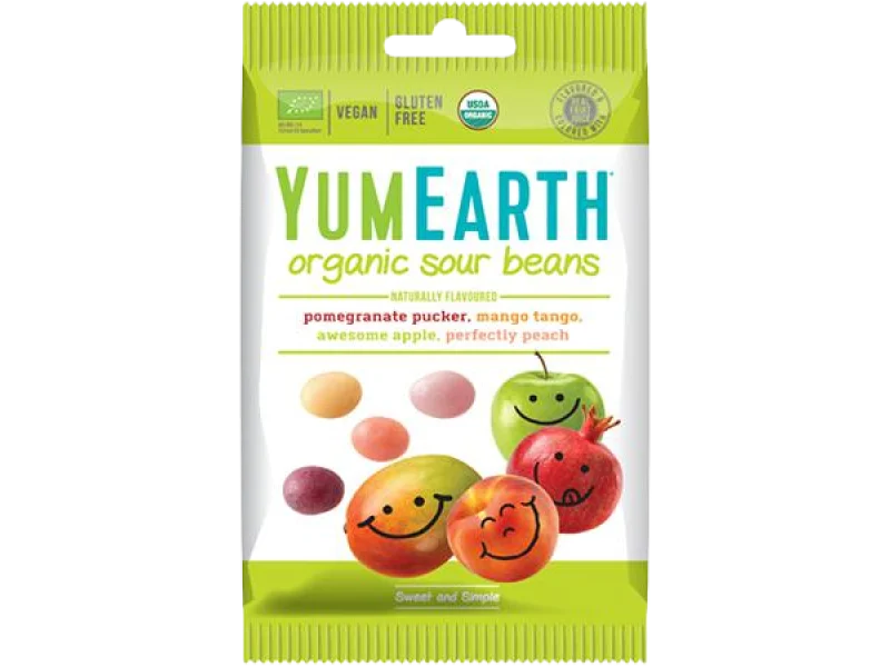 YumEarth Organic kwaśne fasolki EKO, cukierki, 50 g