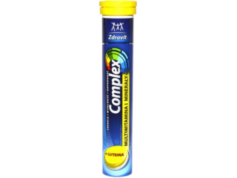 ZDROVIT COMPLEX Multivitamina i Minerały + luteina, tabletki musujące, 24 tabl.