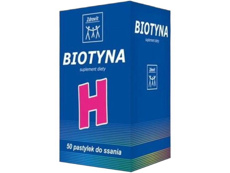 Zdrovit z biotyną, pastylki do ssania, 100 µg, 50 past.
