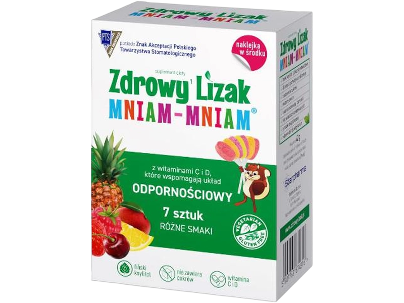 Zdrowy lizak z witaminami, 7 szt.