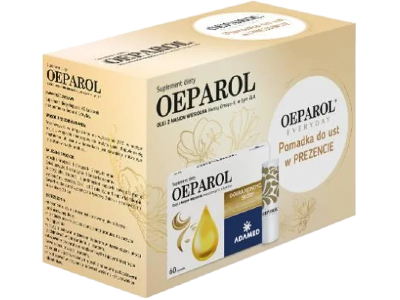 Zestaw OEPAROL + OEPAROL Everyday, kapsułki,pomadka, 510 mg, 60 + 4,8 szt.