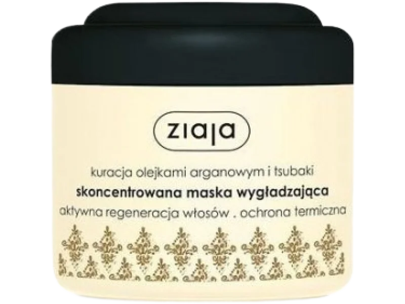 ZIAJA ARGAN Skoncentrowana maska wygładzająca do włosów, 200 ml