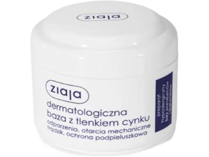 ZIAJA Dermatologiczna baza z tlenkiem cynku, krem, 80 g