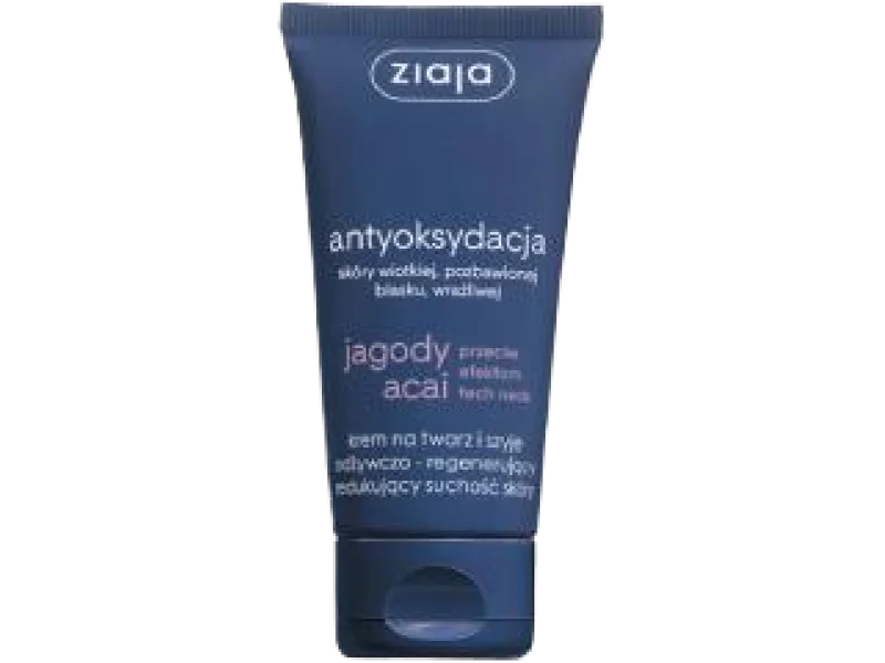 ZIAJA JAGODY ACAI Krem odżywczo-regenerujący na twarz i szyję, 50 ml