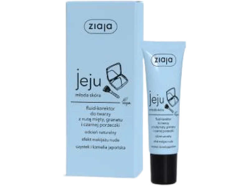 ZIAJA JEJU MŁODA SKÓRA Fluid-korektor do twarzy, 30 ml