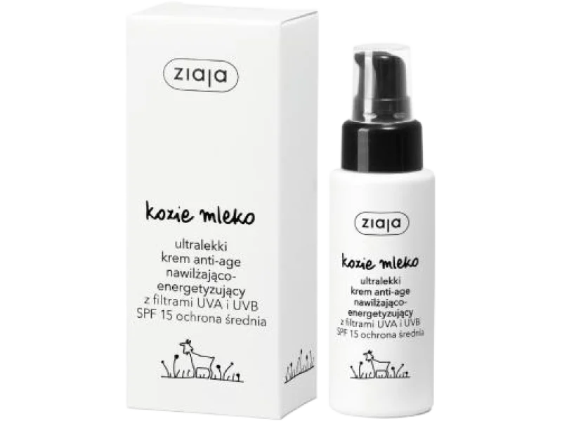 Ziaja Kozie Mleko Krem anti-age z filtrami UVA i UVB SPF15, 50 ml