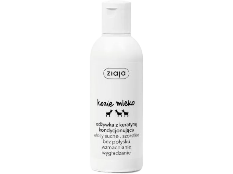 ZIAJA KOZIE MLEKO Odżywka do włosów kondycjonująca z keratyną, 200 ml