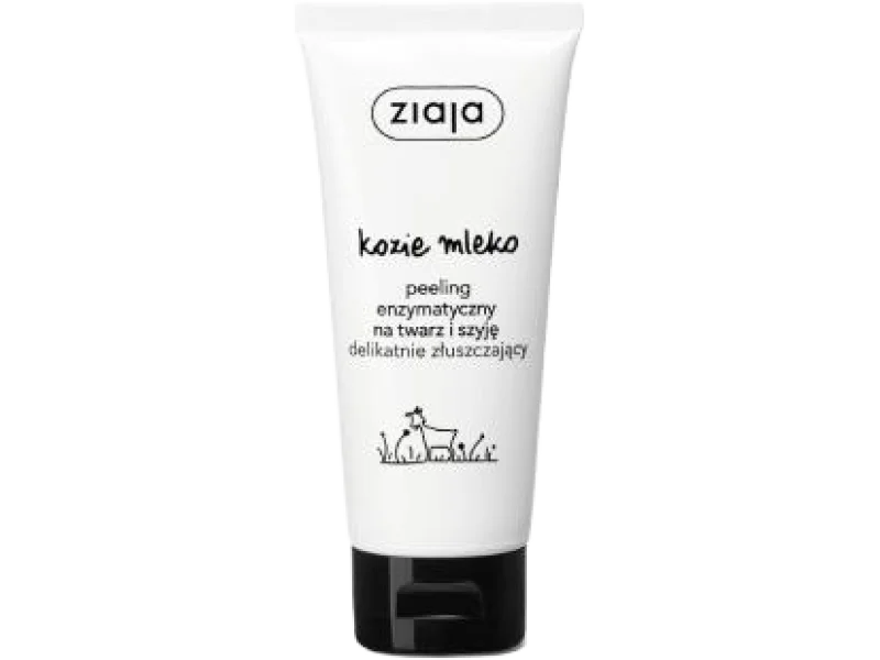 ZIAJA KOZIE MLEKO Peeling enzymatyczny na twarz i szyję, 75 ml