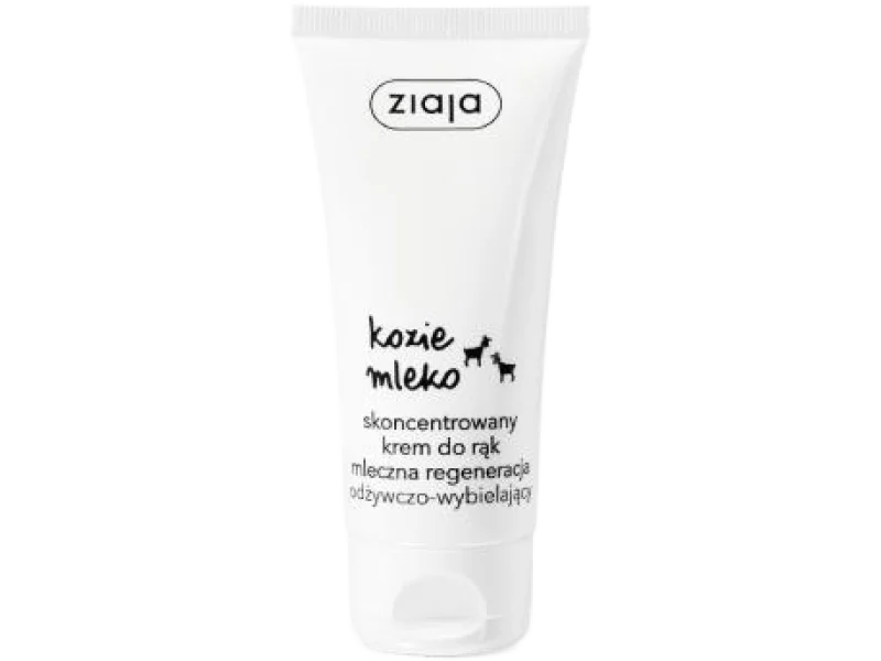 ZIAJA KOZIE MLEKO Skoncentrowany krem do rąk odżywczo-wybielający, 50 ml