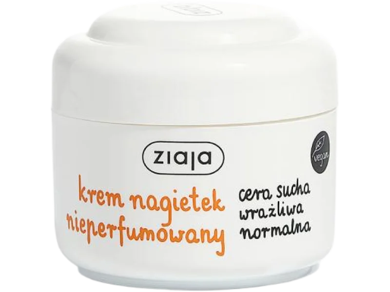 ZIAJA Krem nagietkowy z witaminą E nieperfumowany, 50 ml