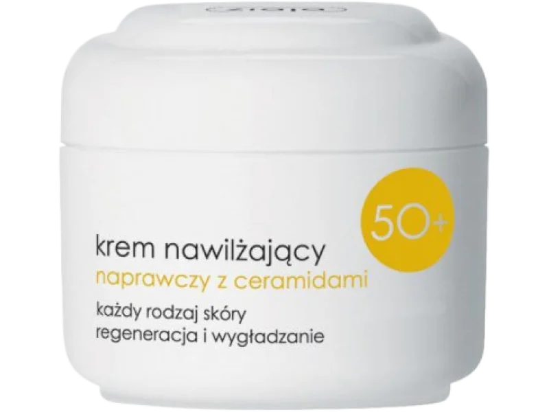 ZIAJA Krem nawilżający naprawczy z ceramidami 50+, 50 ml