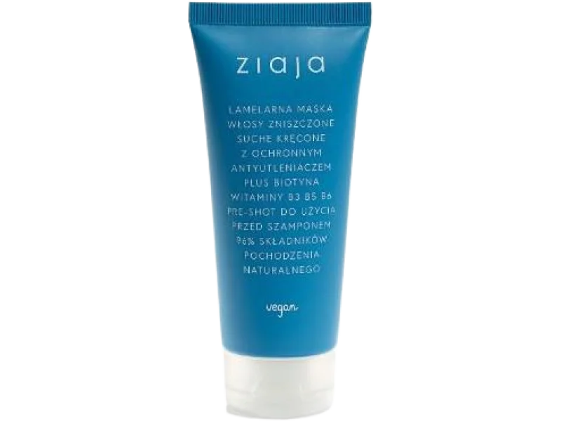ZIAJA Lamelarna maska włosy zniszczone, suche, kręcone, 100 ml