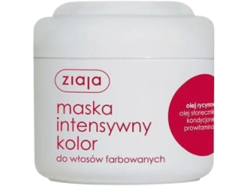 ZIAJA Maska do włosów Intensywny kolor Olej rycynowy, 200 ml