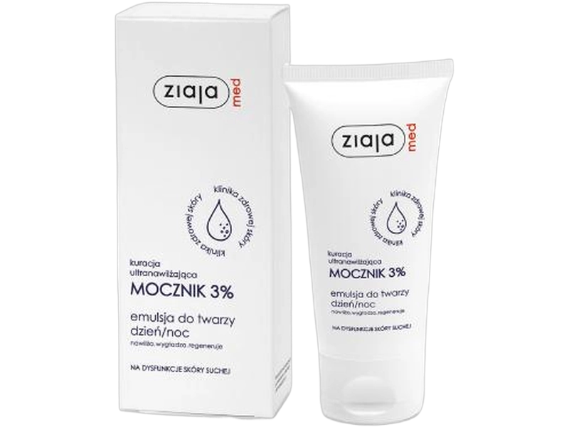 Ziaja Med kuracja ultranawilżająca mocznik, emulsja, 3%, 50 ml