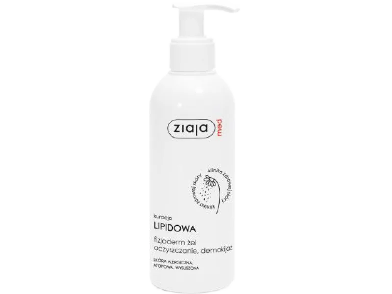 ZIAJA MED LIPIDOWA FIZJODERM Żel oczyszczający, żel, 200 ml