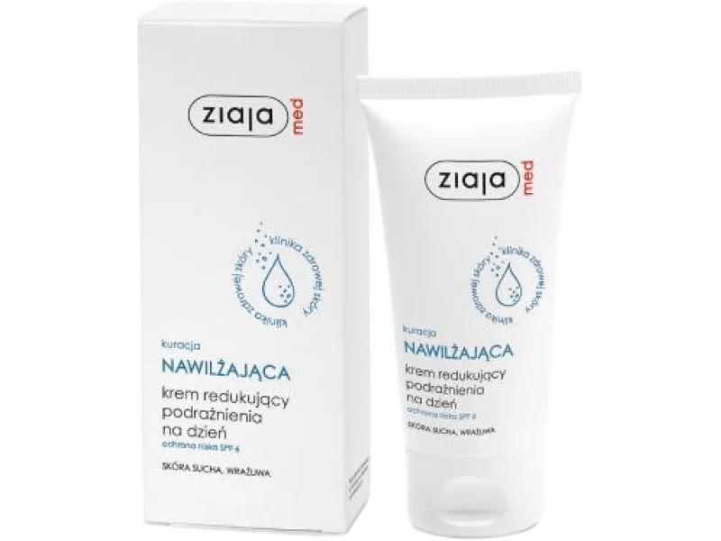 ZIAJA MED NAWILŻAJĄCA Krem redukujący podrażnienia na dzień, 50 ml