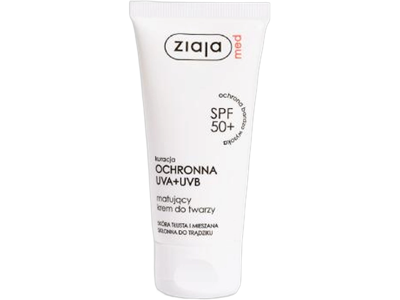 Ziaja Med SPF50+ krem matujący, 50 ml