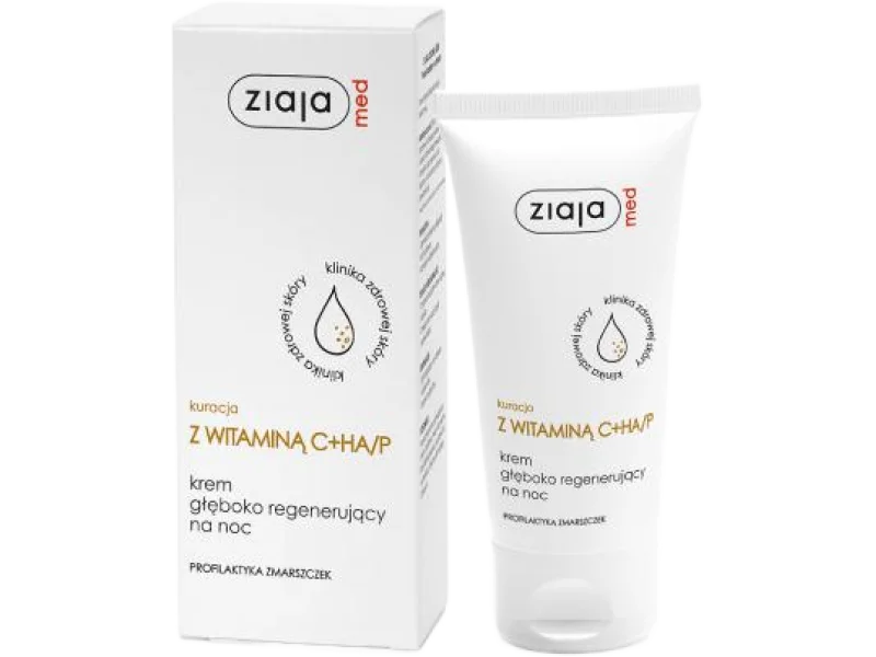 ZIAJA MED Z WITAMINĄ C/HA + P Krem głęboko regenerujący, 50 ml