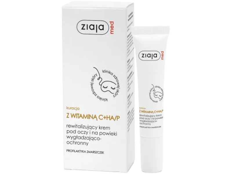 ZIAJA MED Z WITAMINĄ C+HA/P Rewitalizujący krem pod oczy, 15 ml