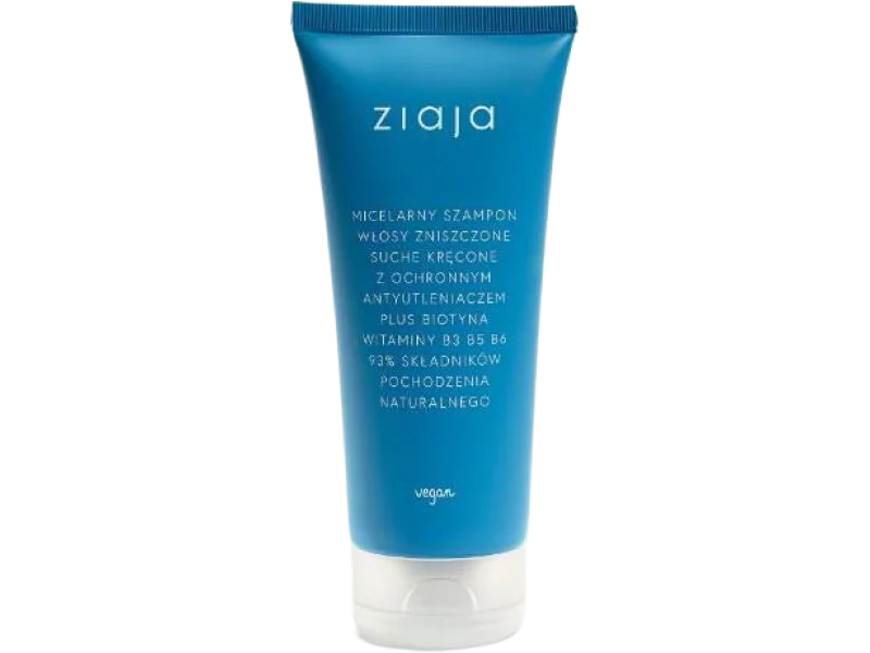 Ziaja Micelarny szampon włosy zniszczone suche kręcone, 200 ml