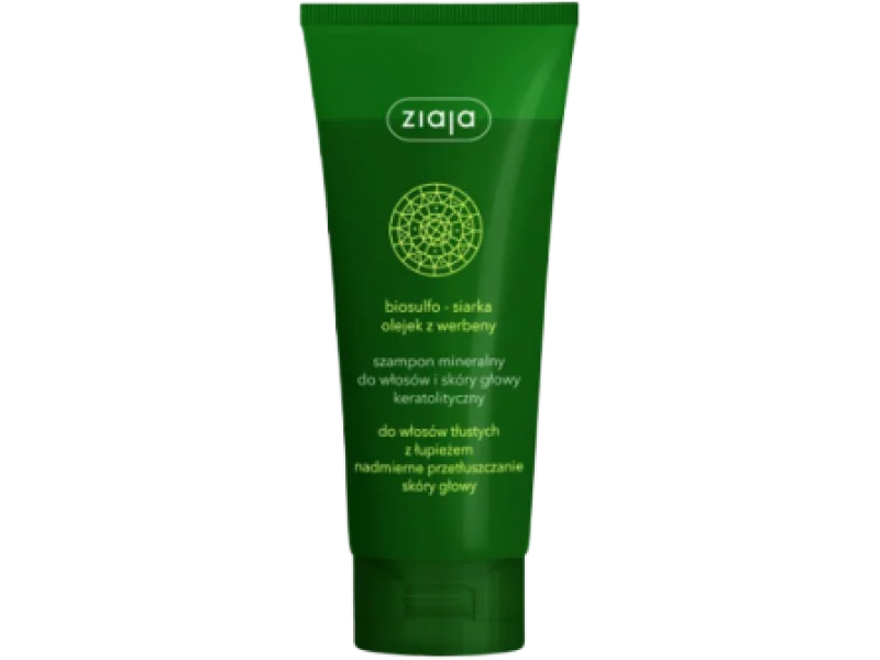 ZIAJA Mineralny szampon do włosów tłustych keratolityczny, 200 ml