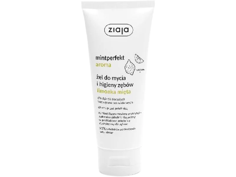 ZIAJA Mintperfekt aroma Żel do mycia i higieny zębów limonka-mięta, żel, 100 ml